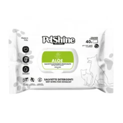 Petshine Toalhitas de aloé-vera para cães
