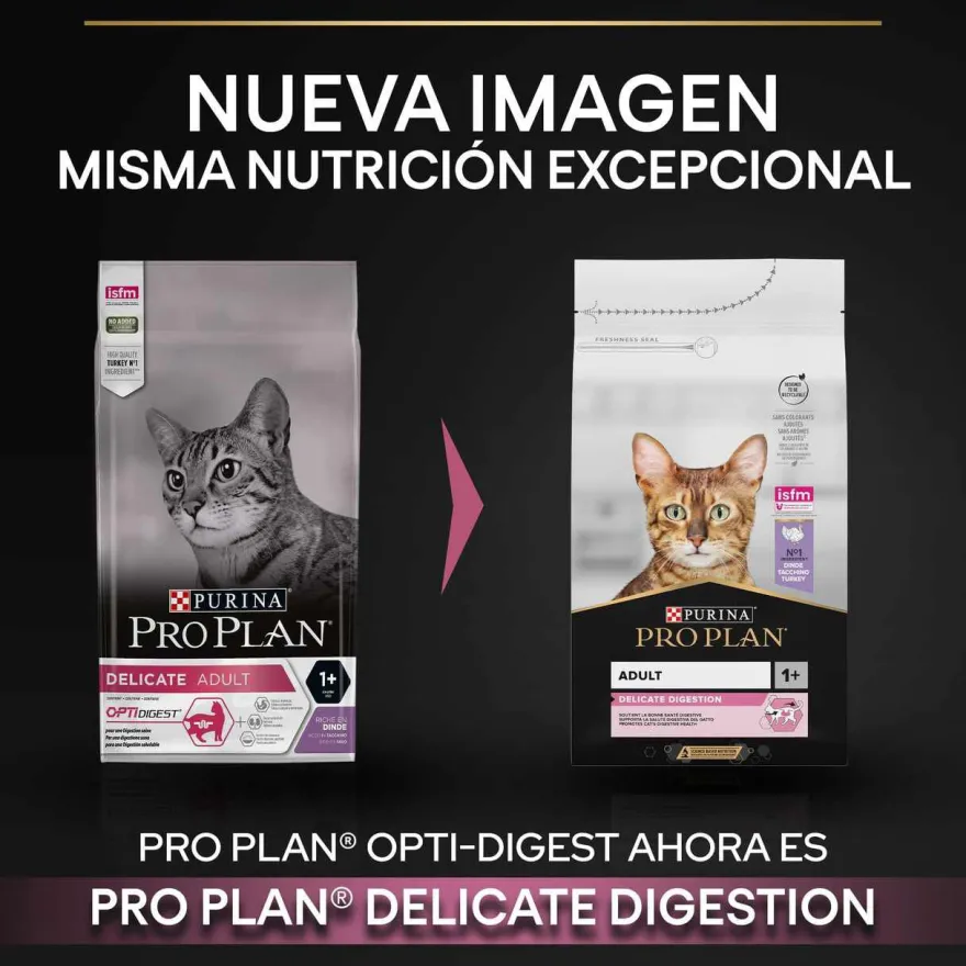 Pro Plan Adult Delicate Digestion Peru ração para gatos