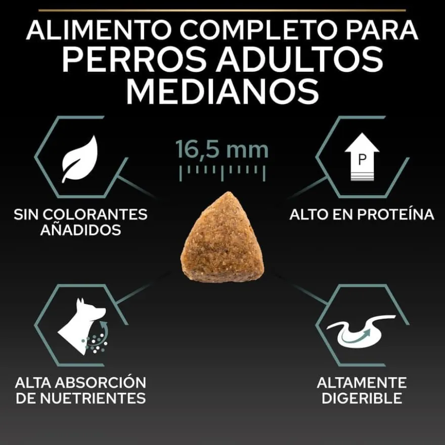 Pro Plan Adult Medium Digestão Cordeiro ração para cães
