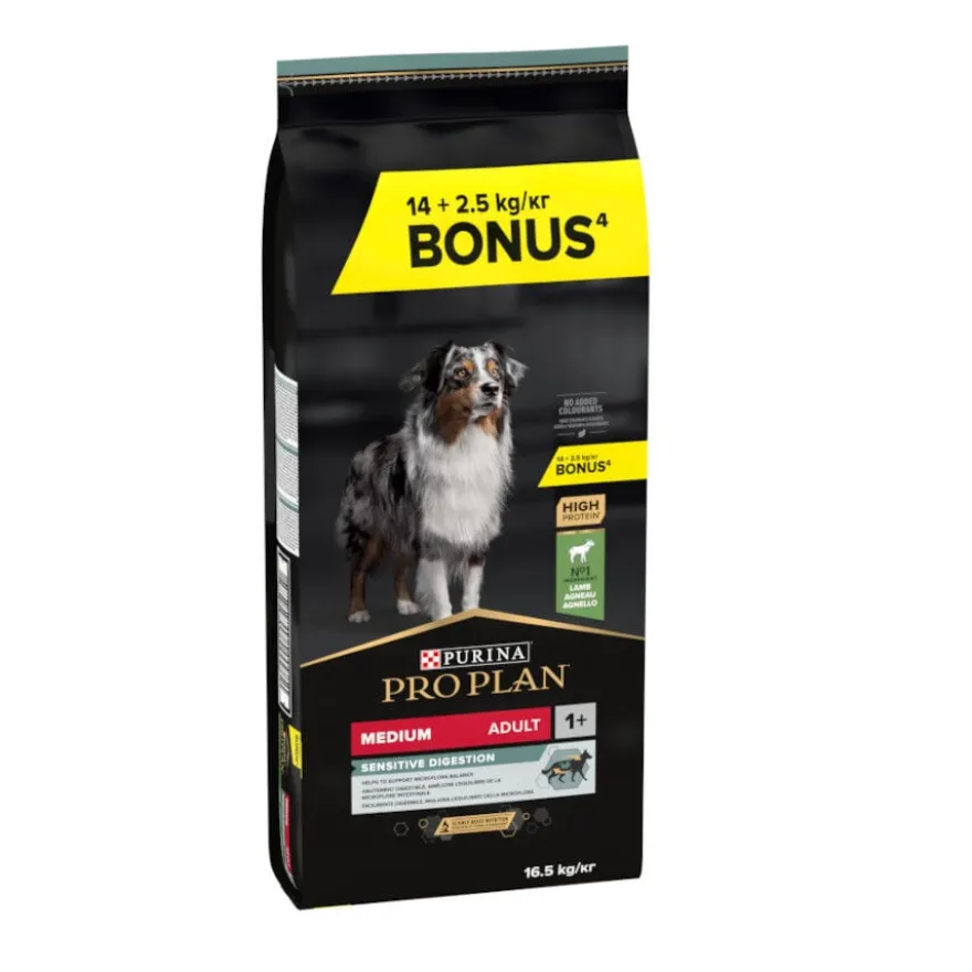 Pro Plan Adult Medium Digestão Cordeiro ração para cães