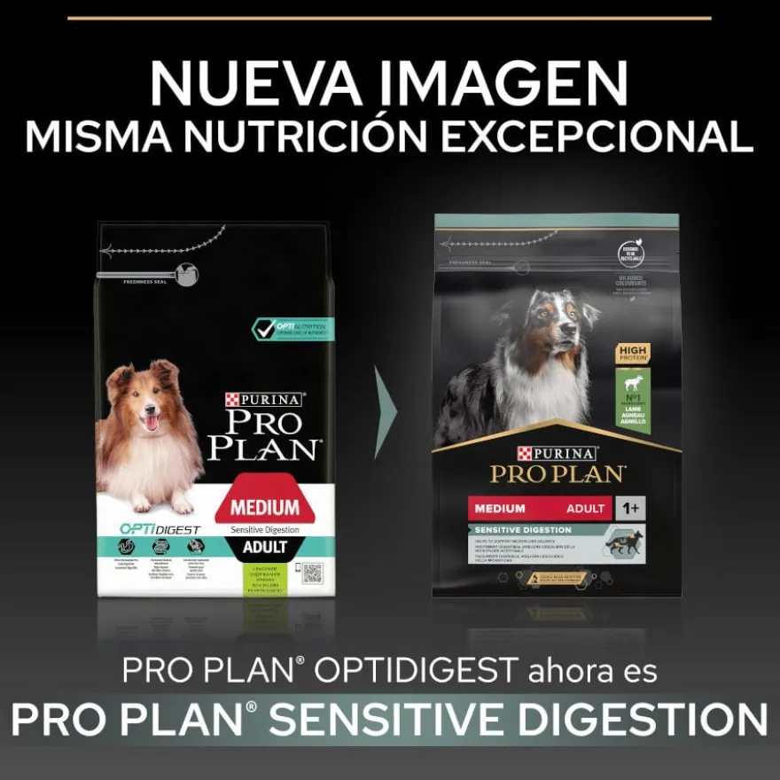 Pro Plan Adult Medium Digestão Cordeiro ração para cães