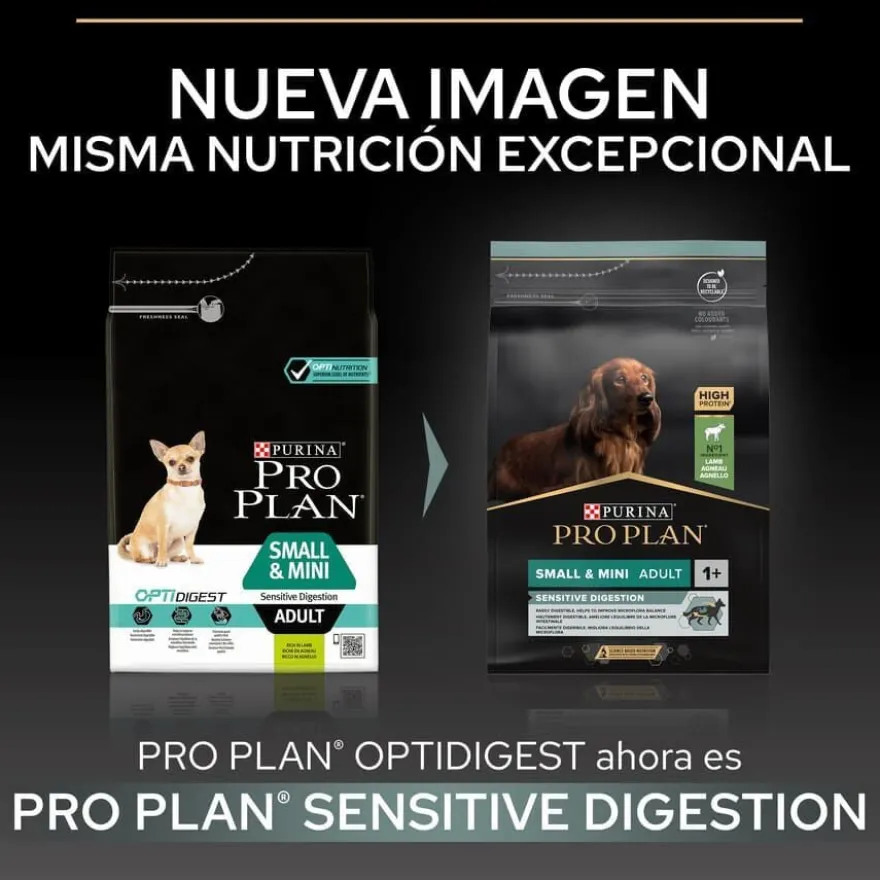 Pro Plan Adult Mini OptiDigest Cordeiro ração para cães