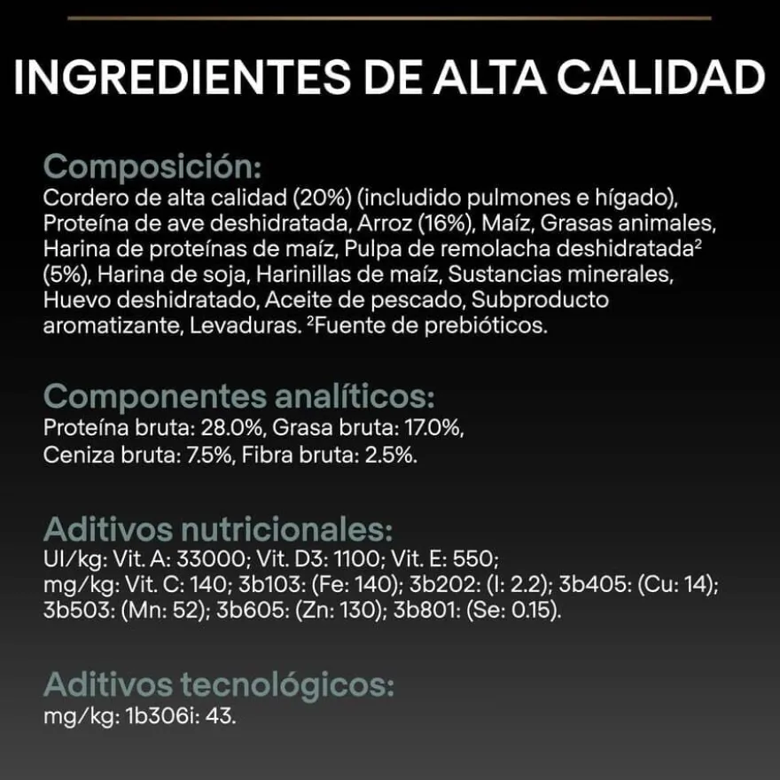 Pro Plan Adult Mini OptiDigest Cordeiro ração para cães