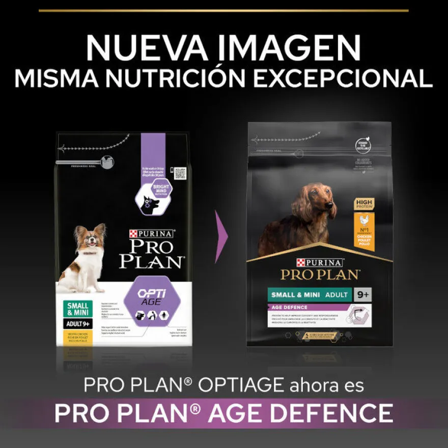 Pro Plan Adult Small & Mini OptiAge Frango ração para cães