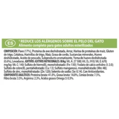 Pro Plan Live Clear Sterilised Ração Peru para gatos adultos