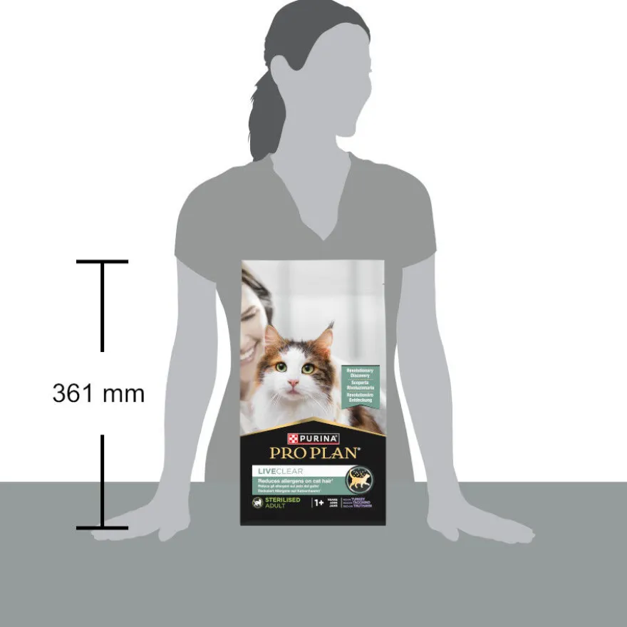Pro Plan Live Clear Sterilised Ração Peru para gatos adultos