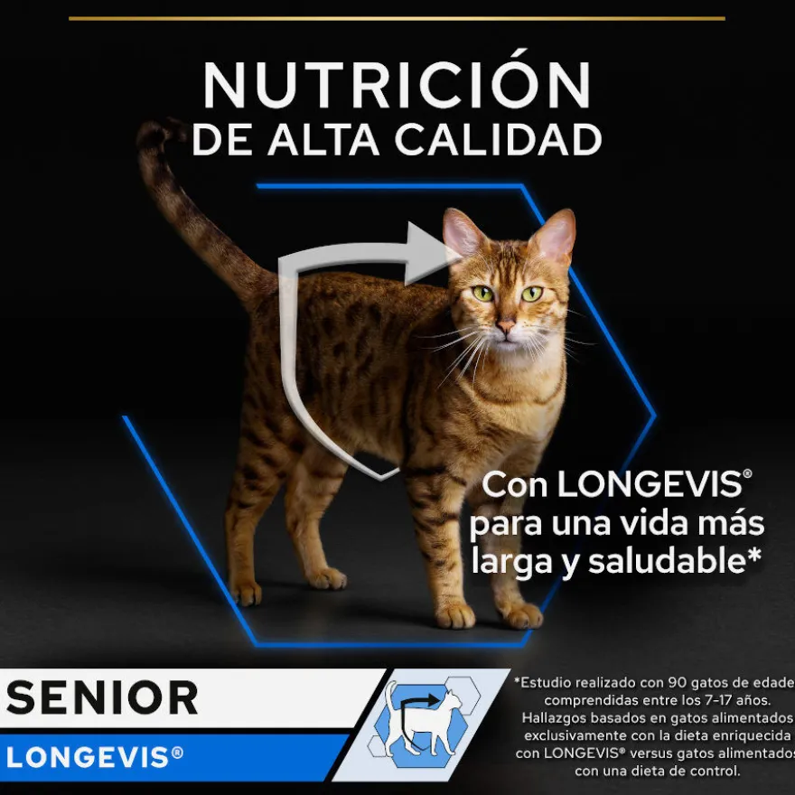 Pro Plan Senior Longevis Mousse de Atum em lata para gatos