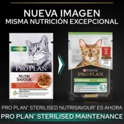 Pro Plan Sterilised Maintenance saquetas com vaca em molho para gatos