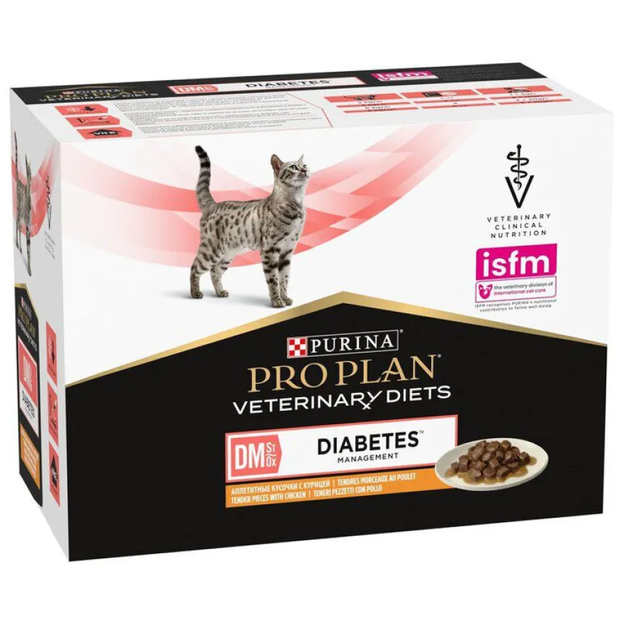 Pro Plan Veterinary Diets DM saquetas para gatos