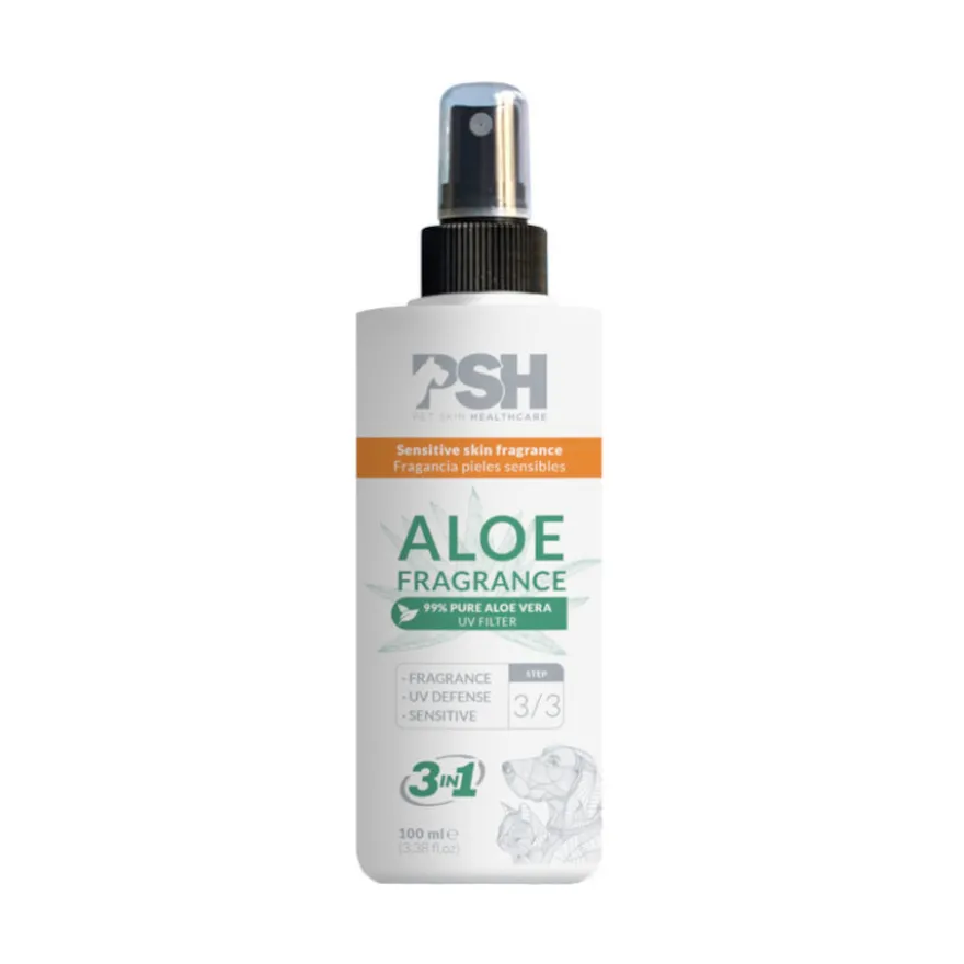 PSH 3 em 1 Sensitive Skin Fragrance com Aloe para cães e gatos
