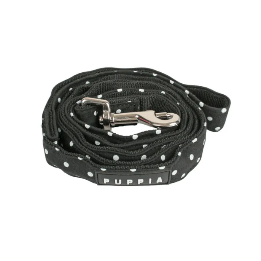 Puppia Dotty Trela Preta para cães
