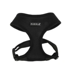 Puppia Soft Peitoral Preto para cães