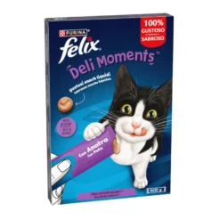 Purina Felix Deli Moments com Pato Snack liquido para gatos