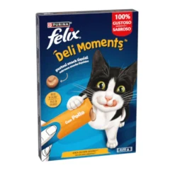 Purina Felix Deli Moments con Frango Snack liquido para gatos