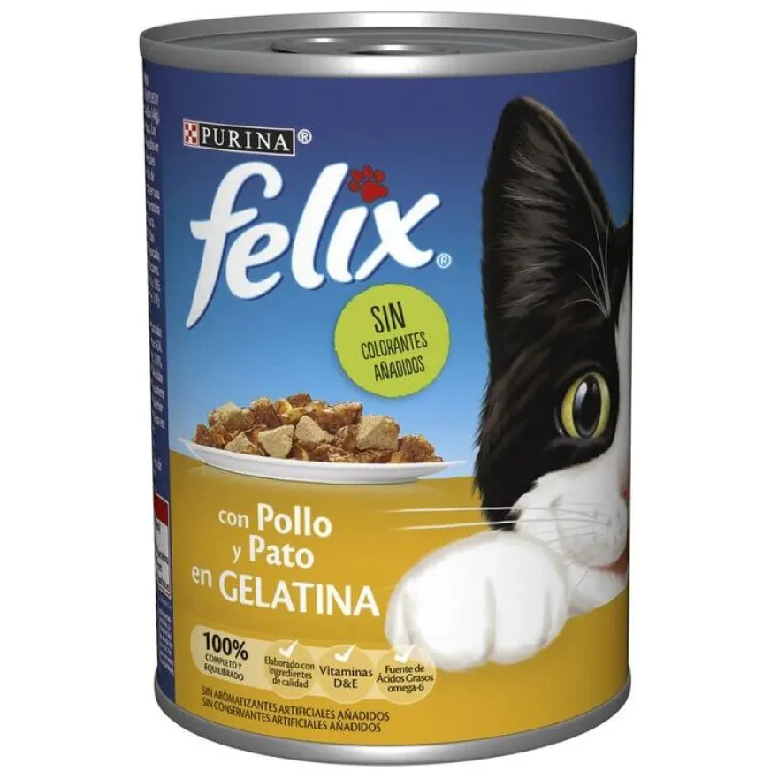 Purina Felix frango e pato lata para gatos