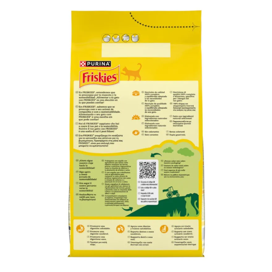 Purina Friskies Ração para Gato Adulto com Salmão e Legumes