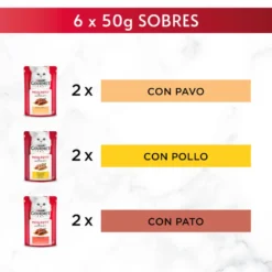 Purina Gourmet Mon Petit Seleção Aves com molho em saqueta para gatos