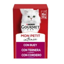 Purina Gourmet Mon Petit Seleção Carne com molho em saqueta para gatos