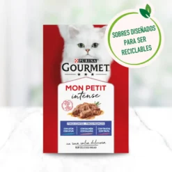 Purina Gourmet Mon Petit Seleção Carne com molho em saqueta para gatos