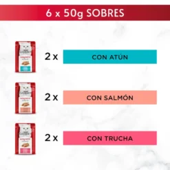 Purina Gourmet Mon Petit Seleção Carne com molho em saqueta para gatos