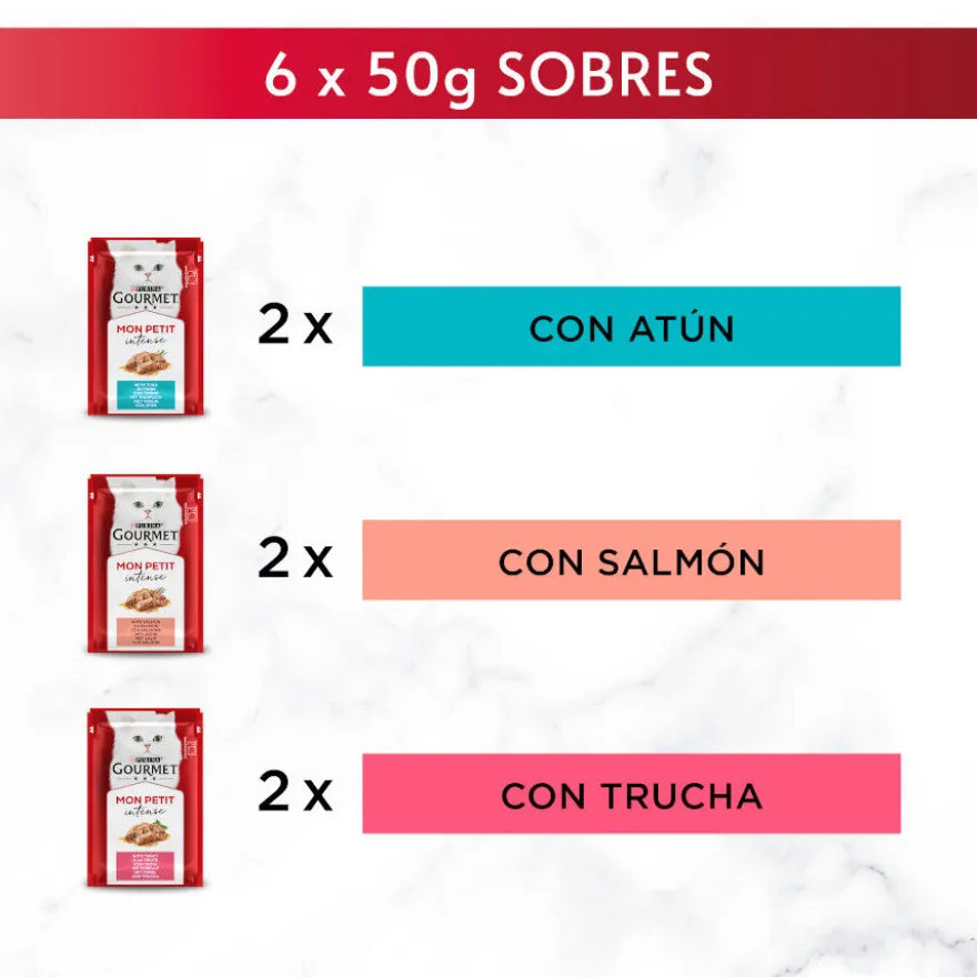 Purina Gourmet Mon Petit Seleção de Peixes em molho