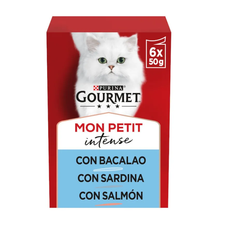 Purina Gourmet Mon Petit Seleção Peixes em molho para gatos
