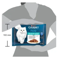Purina Gourmet Perle Láminas de Delicias do Oceano saquetas em molho para gatos