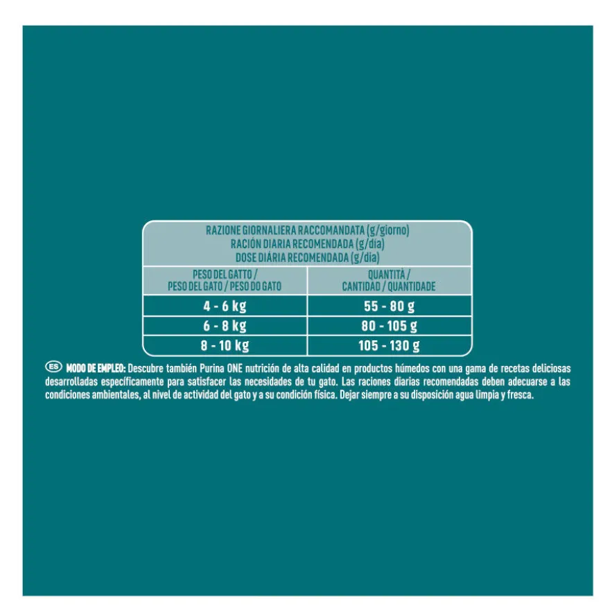 Purina ONE Adult Bifensis Esterilizado Salmão ração para gatos