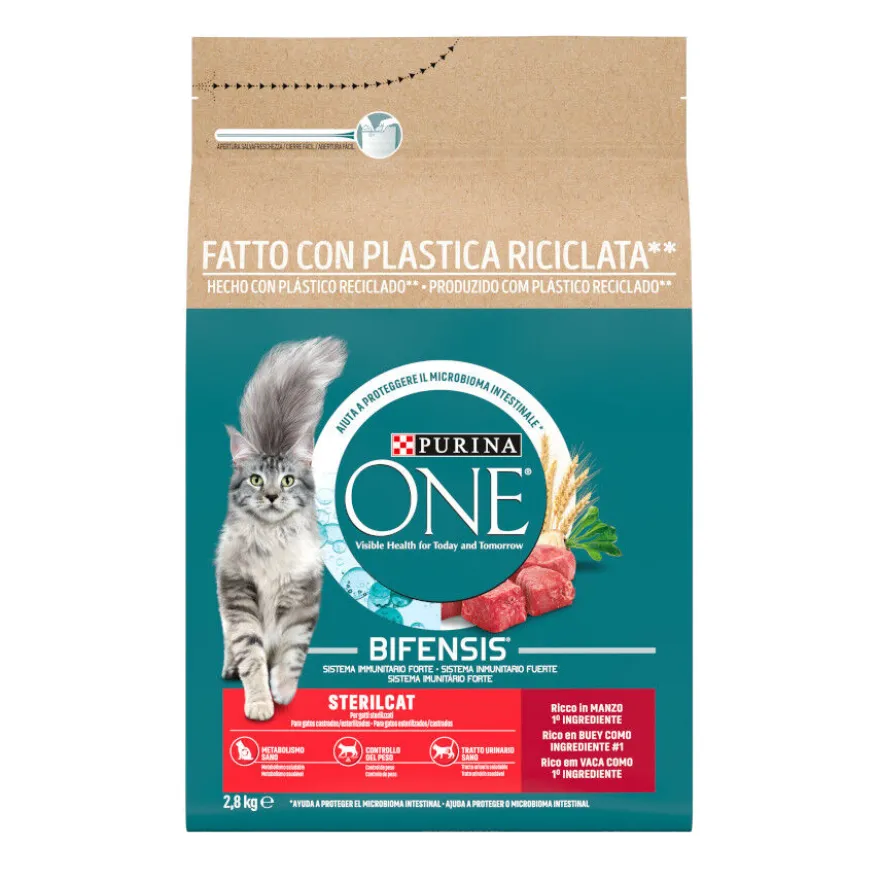 Purina ONE Adult Bifensis Esterilizado Vaca ração para gatos
