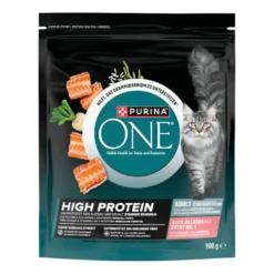 Purina ONE High Protein Esterilizado Ração de salmão para gatos
