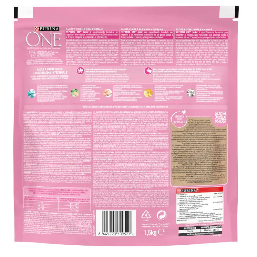 Purina One Junior Bifensis Frango ração para gatos