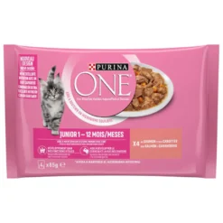 Purina One Junior Salmão saqueta em molho para gatos