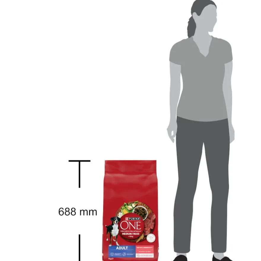 Purina ONE Medium/Maxi Adulto Beef Ração para cães