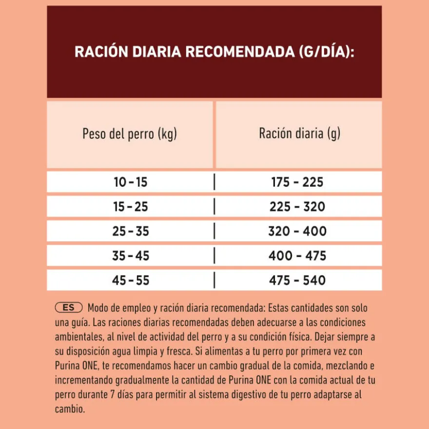 Purina ONE Medium/Maxi Adulto Beef Ração para cães