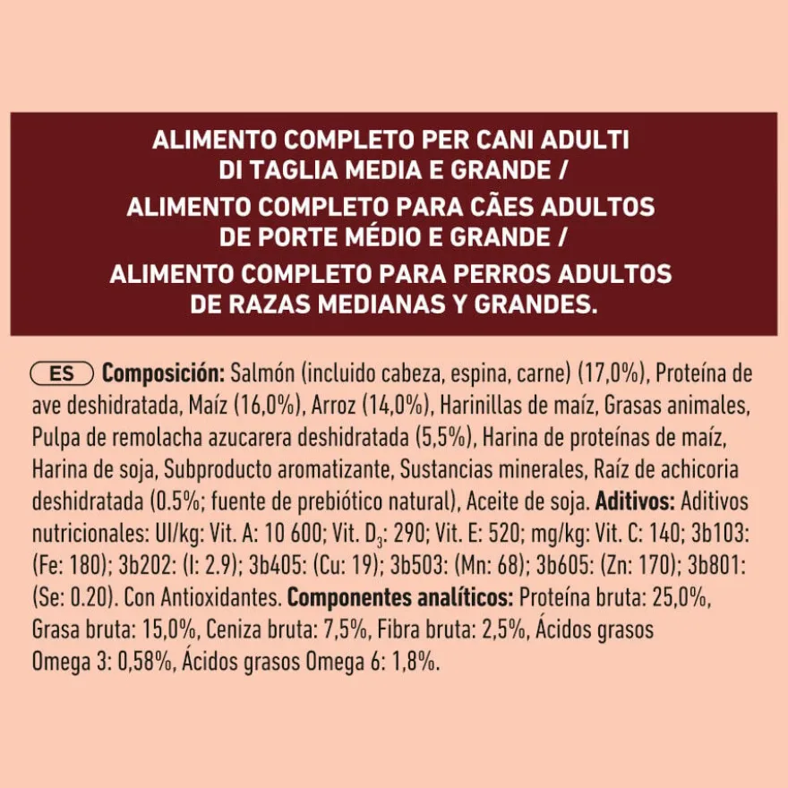Purina ONE Medium/Maxi Adult Salmão Ração para cães