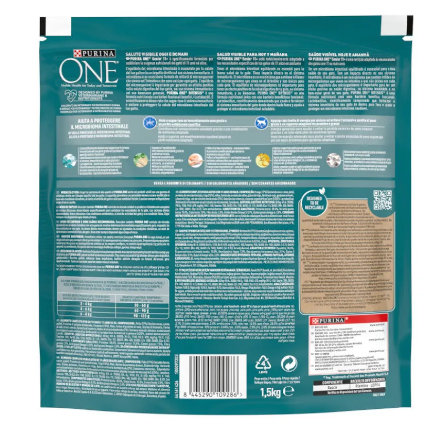 Purina One Senior 11+ Bifensis Frango ração para gatos