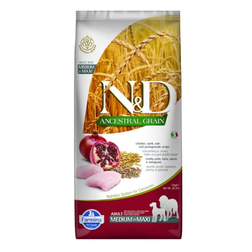 Ração para cães Farmina N&D Ancestral Grain Adult Frango e Romã