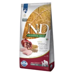 Ração para cães Farmina N&D Ancestral Grain Light com frango e romã