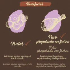 Ração para gatos True Origins Pure Adult esterilizada sem grãos de peru