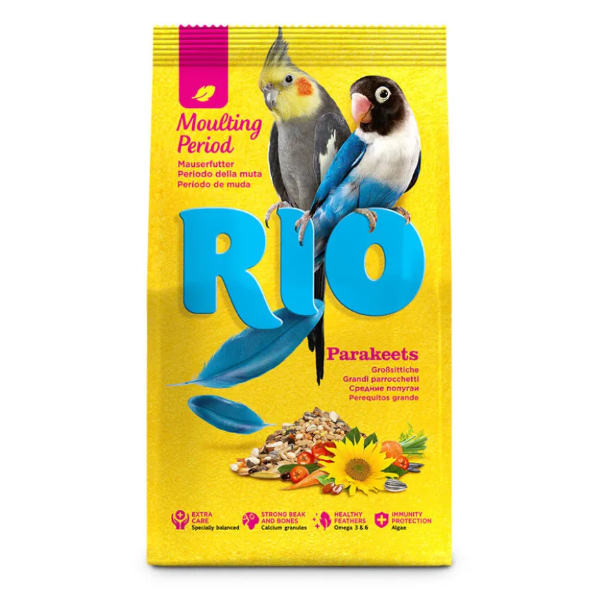 RIO Alimento para o período de muda em ração para periquitos