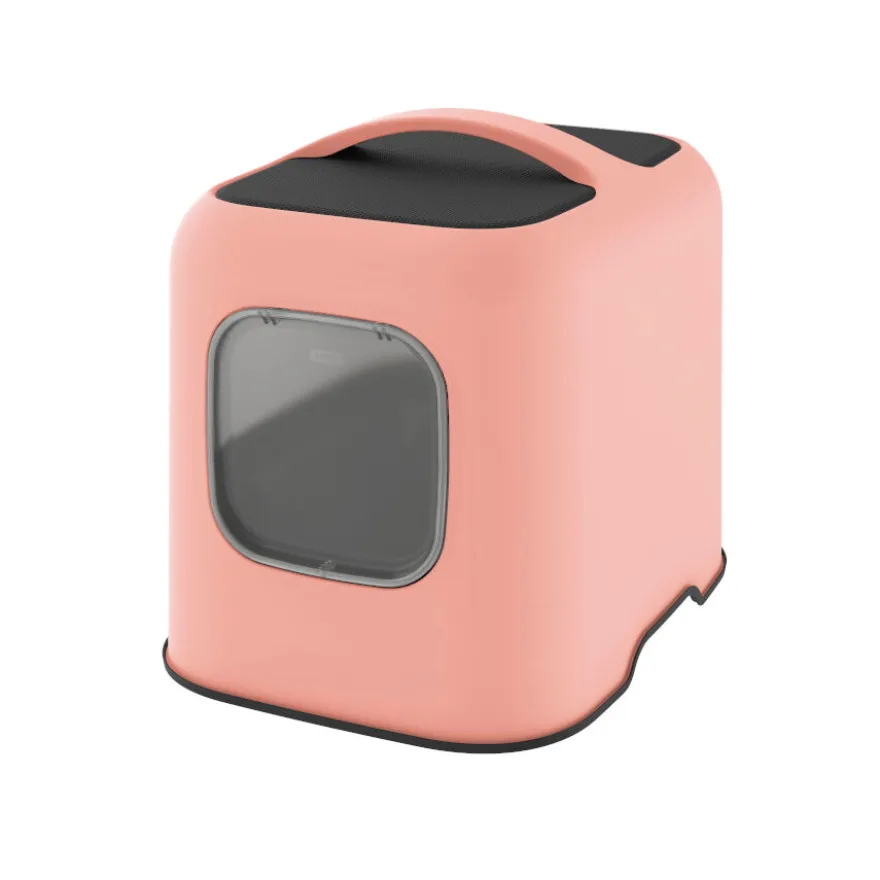 Rotho Biala Eco Caixa de Areia Rosa para gatos