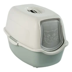 Rotho Eco Bailey Caixa de Areia Branca e Verde para gatos