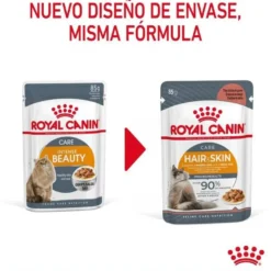 Royal Canin Hair and Skin alimento húmido em molho saquetas para gatos