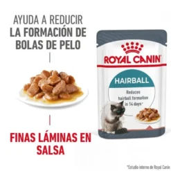 Royal Canin Hairball alimento húmido em molho saquetas para gatos