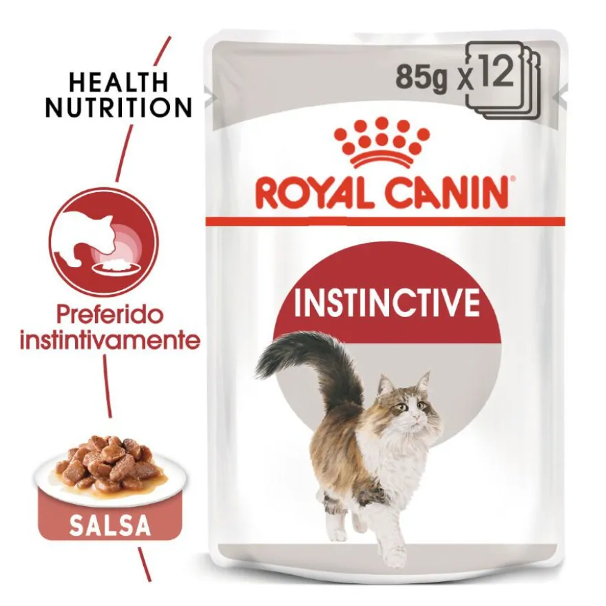 Royal Canin Instinctive alimento húmido em molho saquetas para gatos