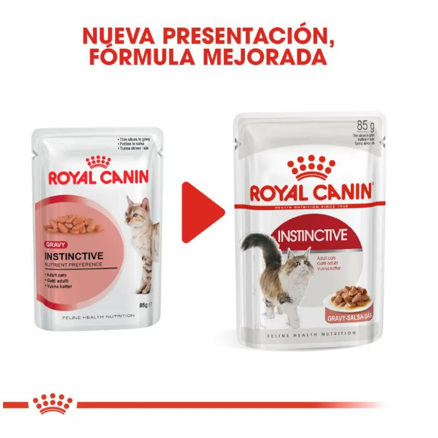 Royal Canin Instinctive alimento húmido em molho saquetas para gatos