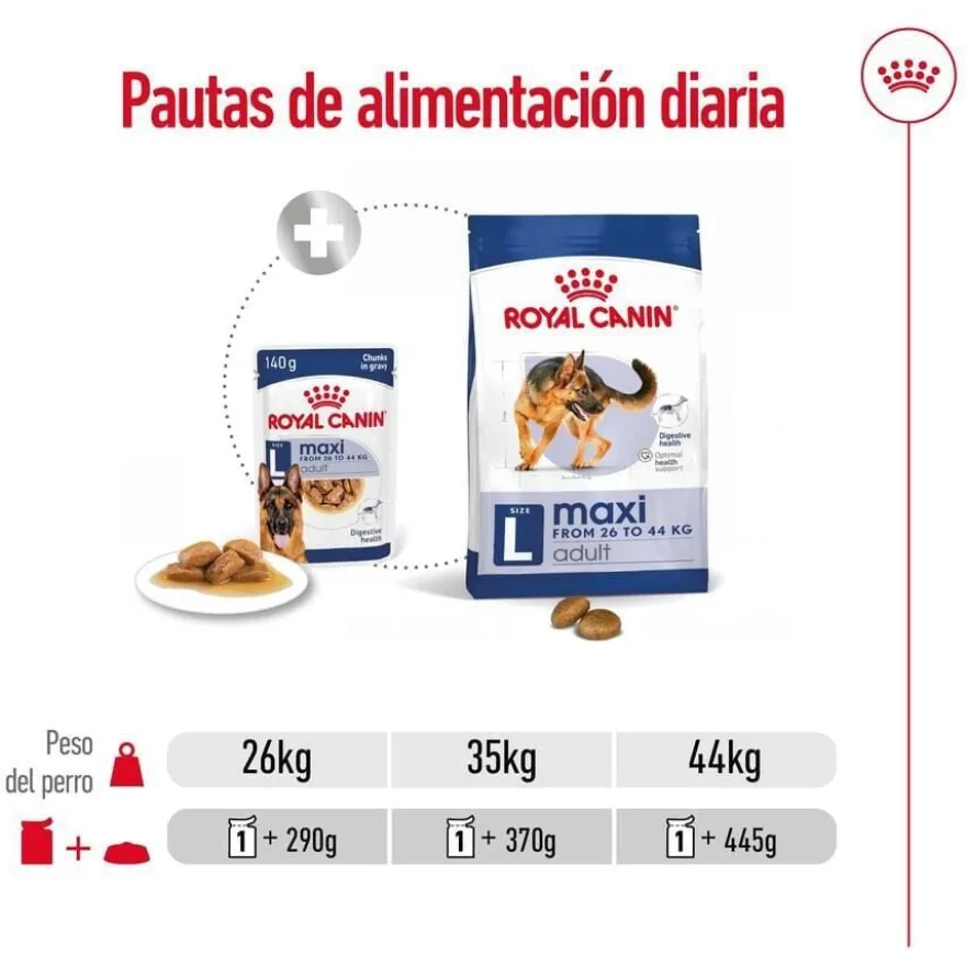 Royal Canin Maxi Adult Carne saquetas em molho para cães
