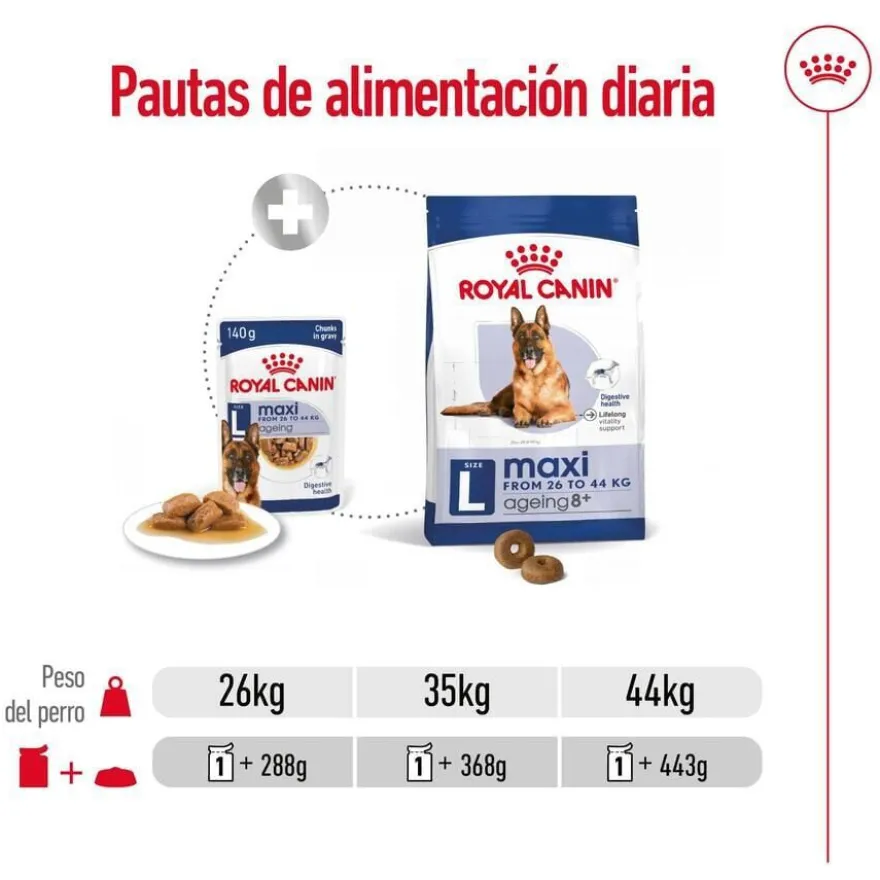 Royal Canin Maxi Ageing saqueta em molho para cães sénior