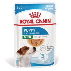 Royal Canin Mini Puppy alimento húmido em molho saquetas para cães