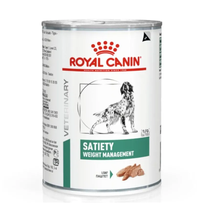 Royal Canin Veterinary Satiety Weight Management Patê lata para cães